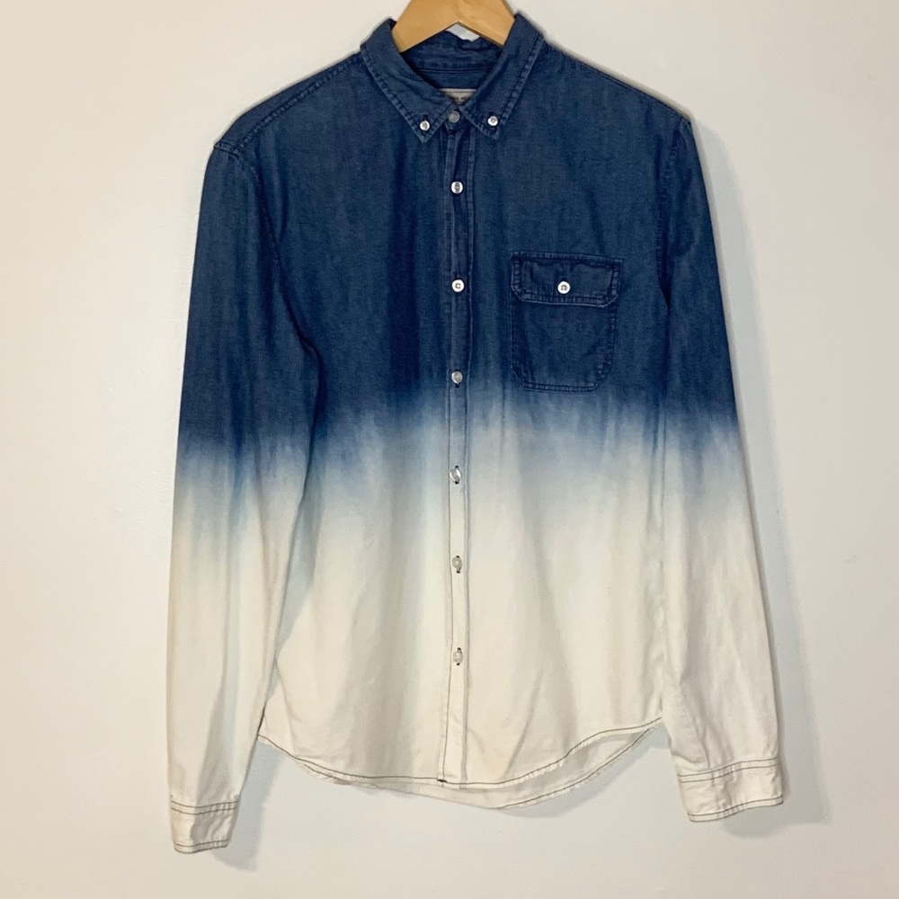 Charles and a Half Denim Bleached Ombré Button Up